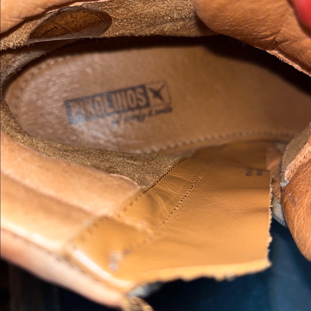 Pikolinos Leather Hiking Style Ankle Boots Women’s size 9.5 (40) Beige/Tan - Picture 8 of 11